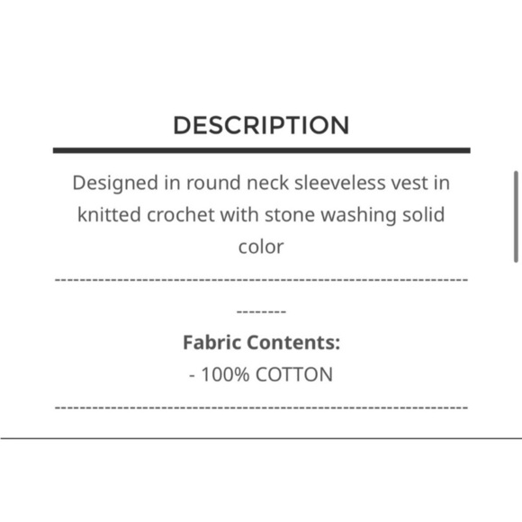 281 ❤️ POL Cream Crochet Lace Vest - Picture 3 of 3